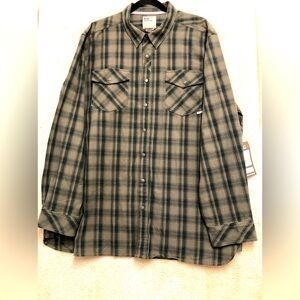 511 tactical 2XL mens Ranger green plaid shirt